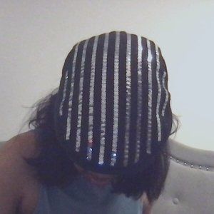 Black Hat with Sequins